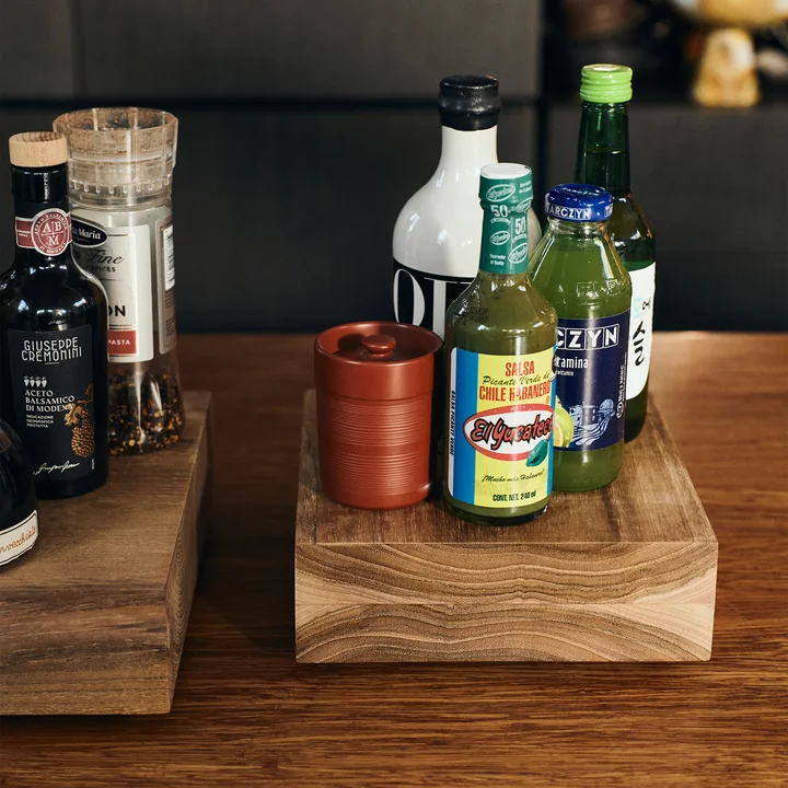 HKliving - Teak cube, medium, Teakholz