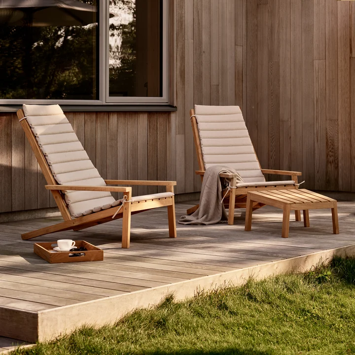 Fritz Hansen - Skagerak Between Lines Deck Stoohl und Chair mit Auflage