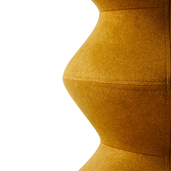 POLSPOTTEN - Zig Zag Hocker Soft, gelb