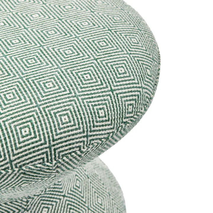 POLSPOTTEN - Zig Zag Hocker Soft, hellgrün