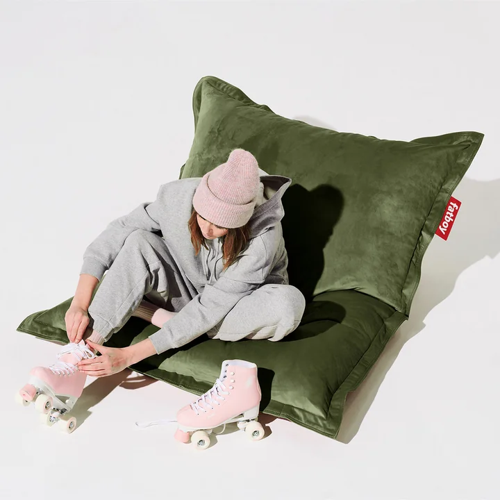 Fatboy - Bezug für Original Slim Velvet Sitzsack, dunkelgrün
