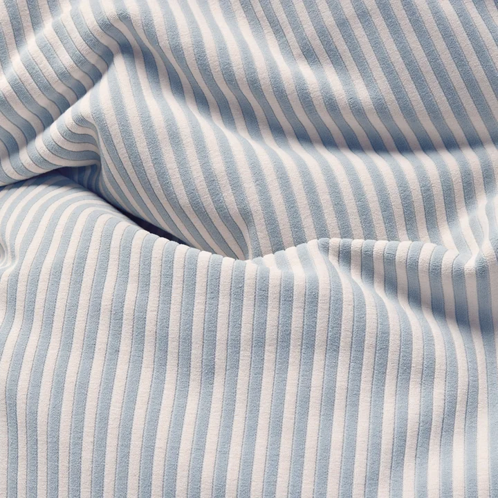 Fatboy - Bezug für Original Slim Terry Sitzsack, blizzard blue/cream