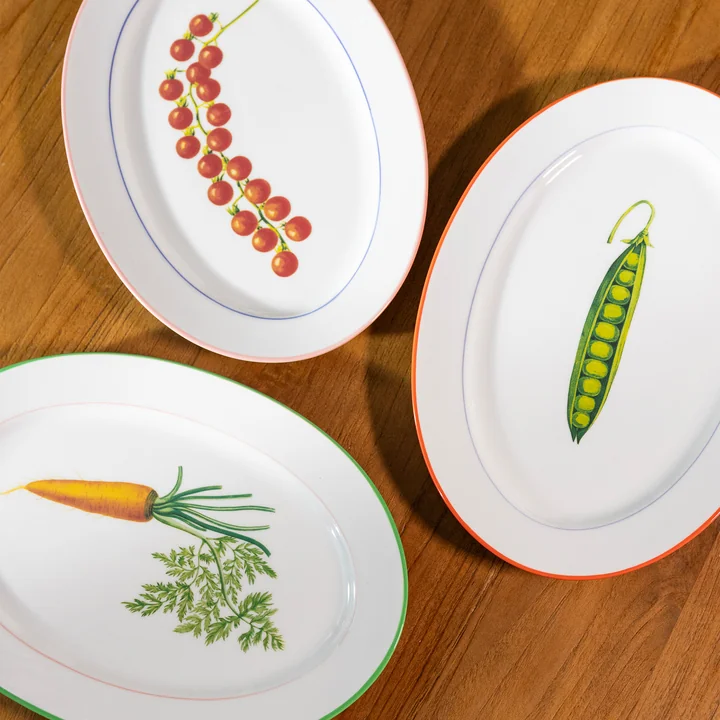 &klevering - Pea und Tomato Servierteller, 21 x 30 cm