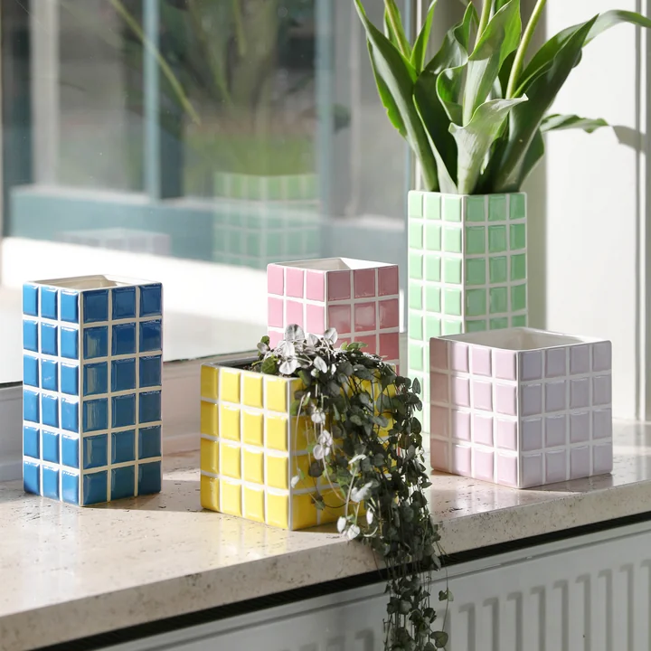 &klevering - Tile Vasen und Blumentöpfe