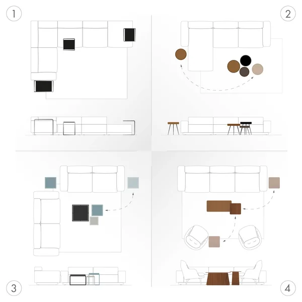 Beistelltisch - rund oder eckig