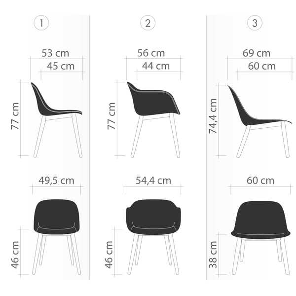 Fiber Chairs und ihre Sitzschalen