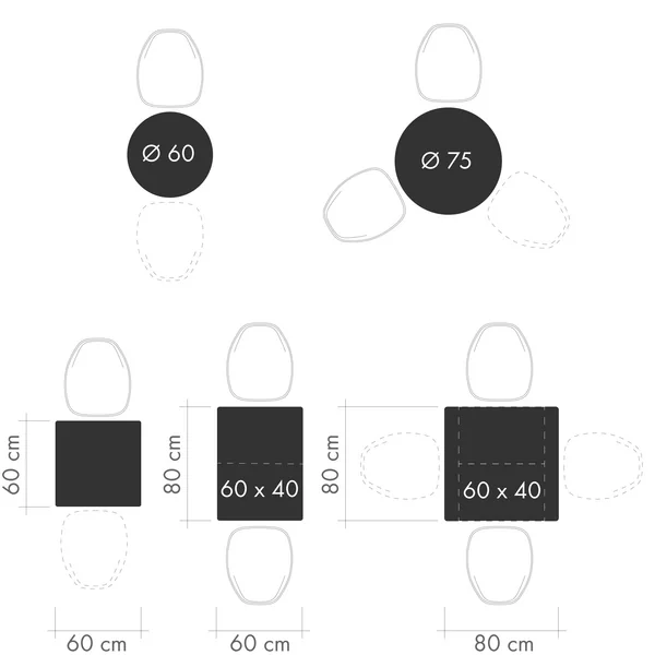 Gartentische - Formen Sitzplätze