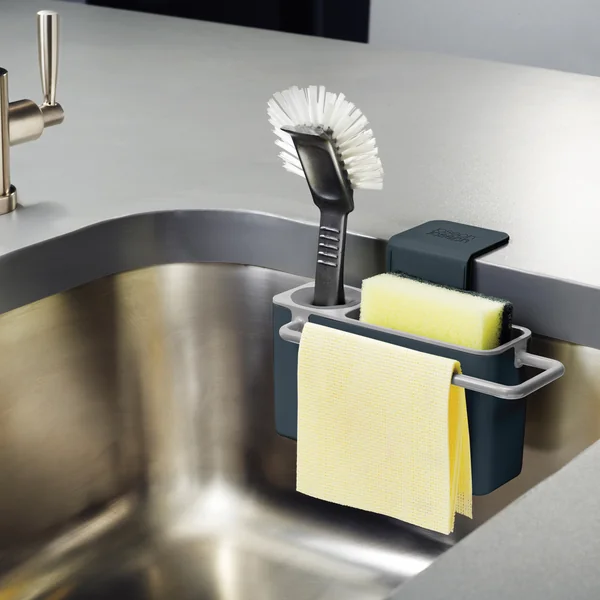 Joseph Joseph - Sink Aid, schwarz / grau - befüllt