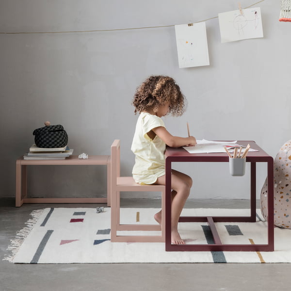 Little Architect Stuhl, Tisch und Bank von ferm Living