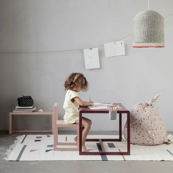 Ferm Living - Knot Bean Bag Sitzsack, rose terrazzo