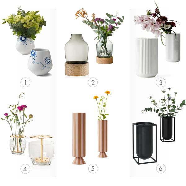 Vasen und die passenden Blumen