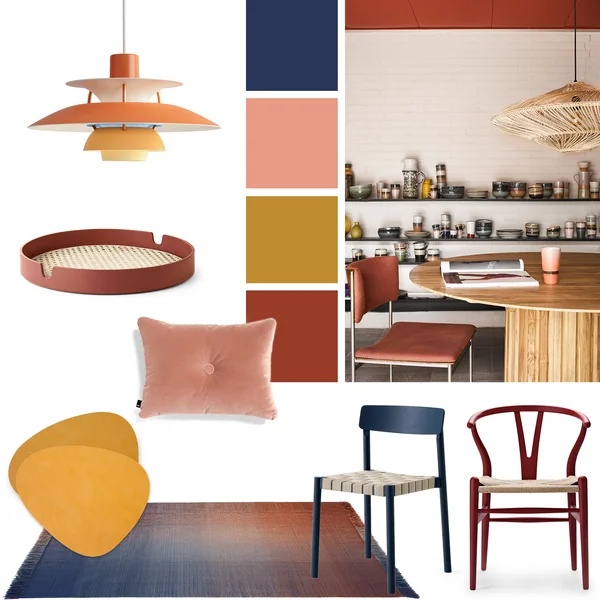 Indian Summer - Grafik - Moodboard Essbereich