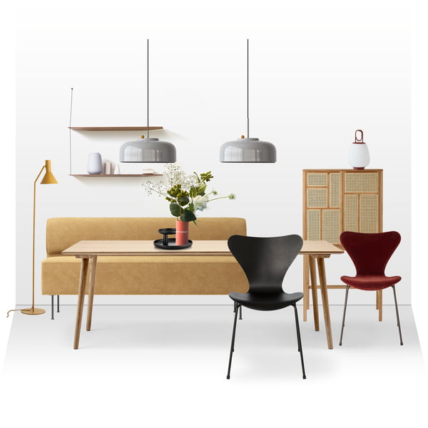 Wohnküche mit Sofa einrichten Ideen