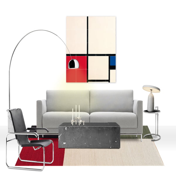 Graues Sofa dekorieren - Bauhaus