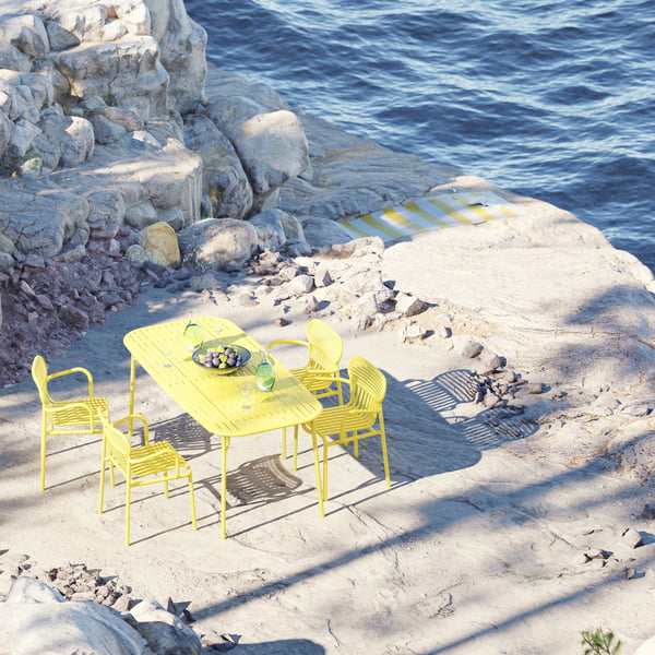 Week-End Bridge Stuhl und Tisch von Petite Friture am Meer