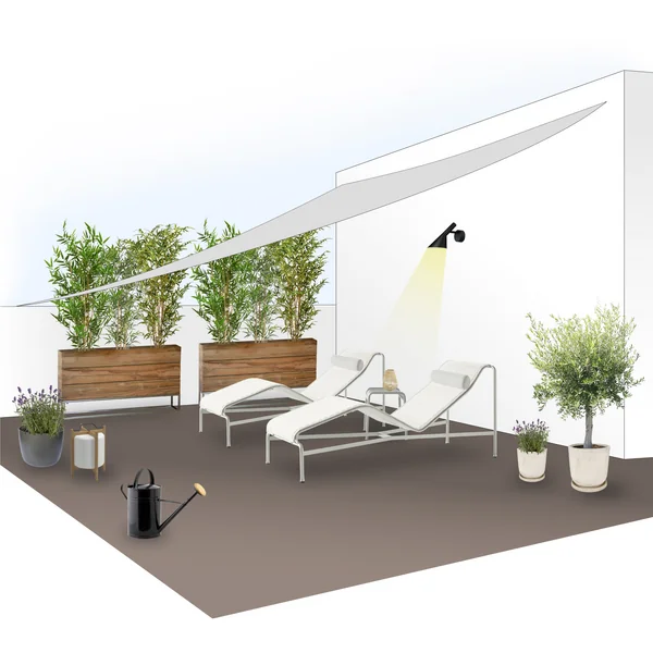 Dachterrasse mit Sichtschutz gestalten