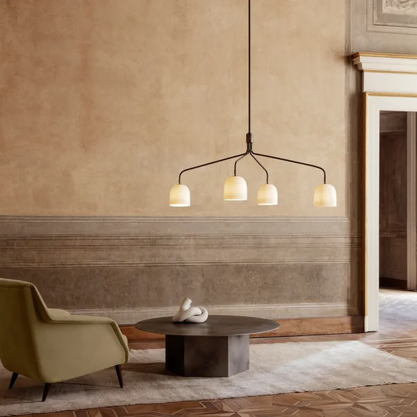 Howard Kronleuchter aus Porzellan