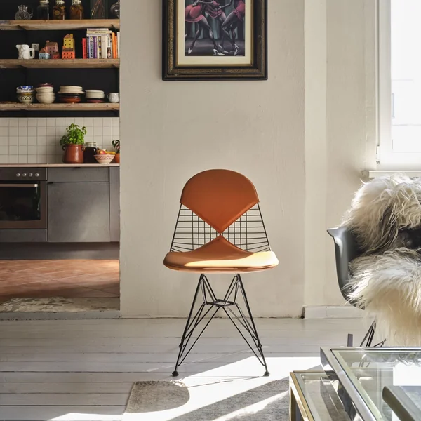 Vitra - Wire Chair DKR-2, Premium Leder