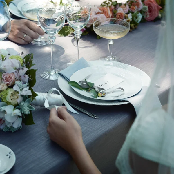 Weiß Gerippt Teller flach von Royal Copenhagen, Gartenhochzeit