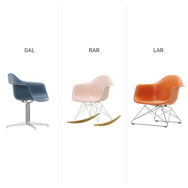 Vitra - Eames Armchair - DAL, RAR und LAR