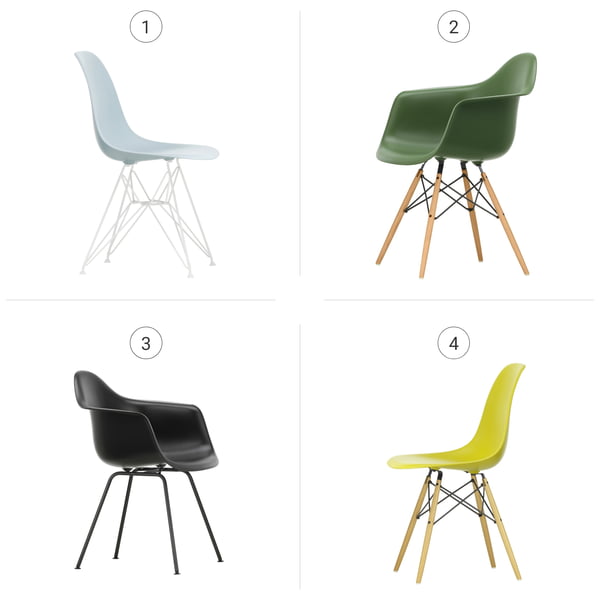 Vitra - Eames Plastic Chairs - Sitzschalen - Farben