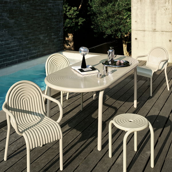 Tom Dixon - Groove Gartenmöbel, putty