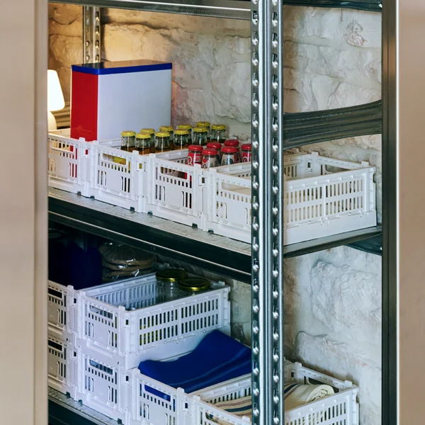 HAY - Colour Crate Korb S, 26,5 x 17 cm, off-white, recycled