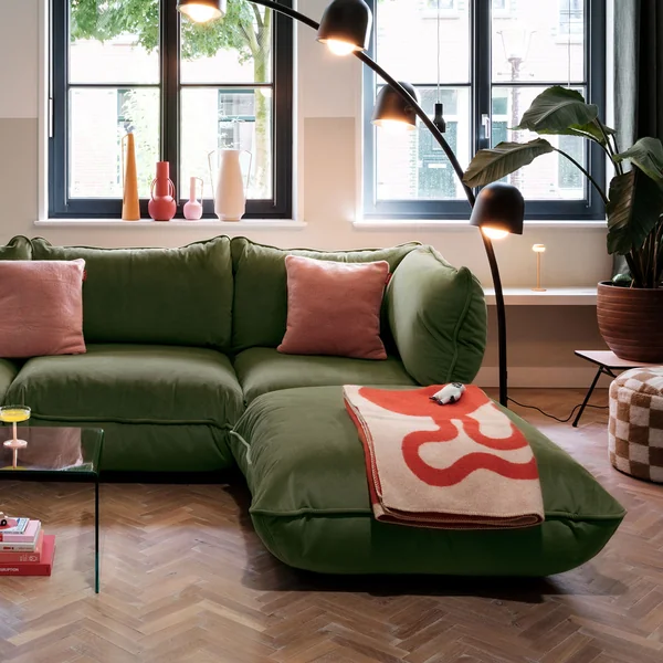 Fatboy - Sumo Sofa, deep green (Samt)